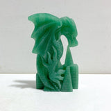Unique Green Aventurine Flying Dragon Castle Carving 2 -Wholesale Crystals