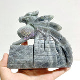Unique Labradorite Flying Dragon Carving - Wholesale Crystals