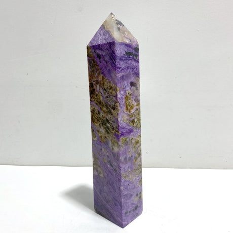 Unique Large Charoite Four - sided Point 1 - Wholesale Crystals