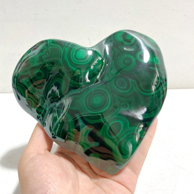 Unique Malachite Heart With Stand -Wholesale Crystals