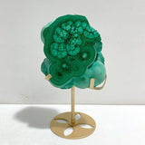 Unique Malachite Specimen Raw Bottom With Stand - Wholesale Crystals