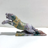 Unique Ocean Jasper Leopard Panther Carving -Wholesale Crystals