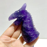 Unique Purple Fluorite Combination Dragon Carving Wholesale - Wholesale Crystals