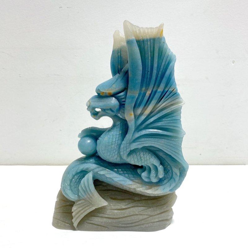 Unique Trolleite Flying Dragon Carving 13 - Wholesale Crystals
