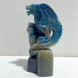 Unique Trolleite Flying Dragon With Castle Carving -Wholesale Crystals