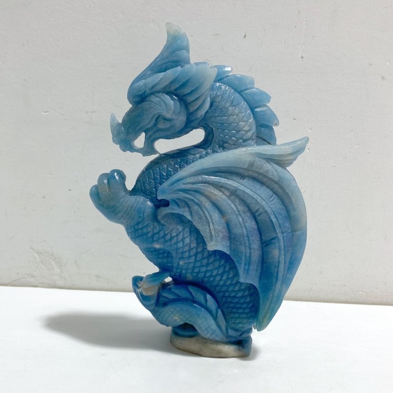 Unique Trolleite Stone Flying Dragon Carving 12 -Wholesale Crystals