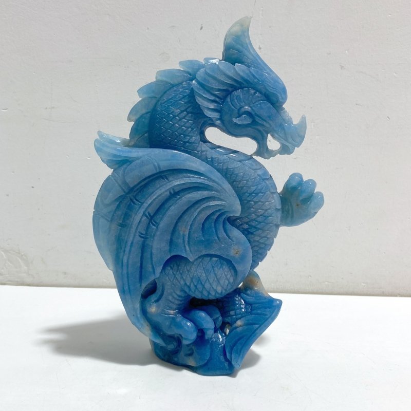 Unique Trolleite Stone Flying Dragon Carving 12 -Wholesale Crystals