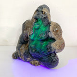 Unique Volcano Agate King Kong Ape Carving 3 - Wholesale Crystals