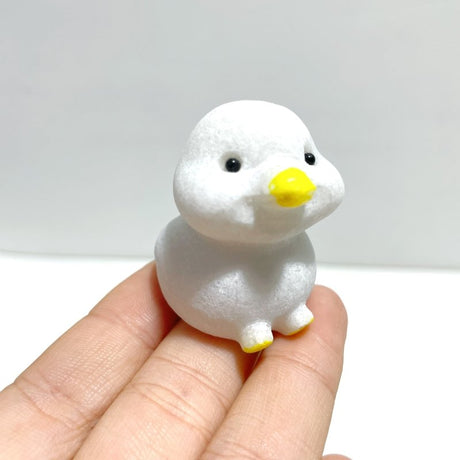 White Marbe Duck Animal Carving Wholesale - Wholesale Crystals