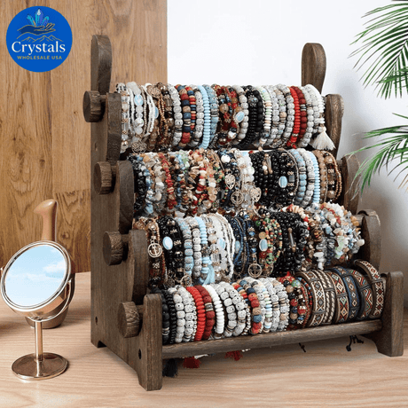 Wooden Crystal Bracelet Stands 8 - Wholesale Crystals