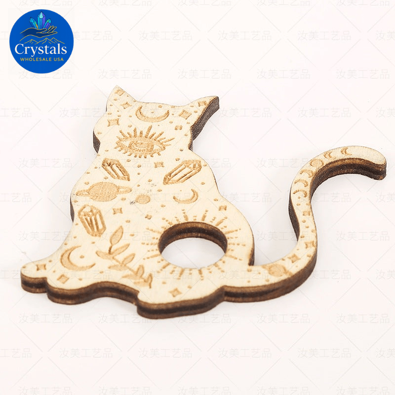 Wooden Crystal Stands (6pcs a set) 5 - Wholesale Crystals