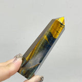 Yellow & Blue Tiger Eye Point Wholesale -Wholesale Crystals