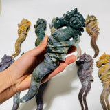 11 Pieces Ocean Jasper Seahorse Carving -Wholesale Crystals