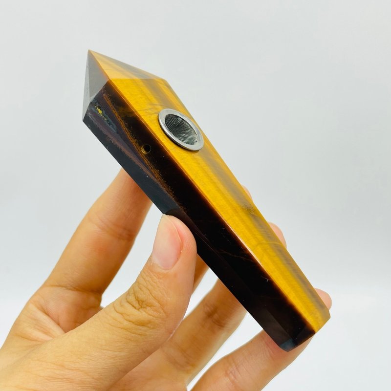 11 Types Side Hole Crystal Pipes Sodalite Apatite Rose Quartz Wholesale -Wholesale Crystals