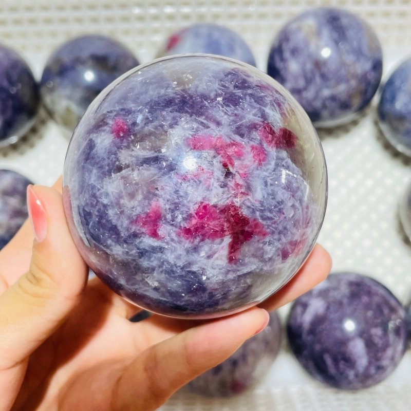 16 Pieces Large Unicorn Stone Spheres -Wholesale Crystals
