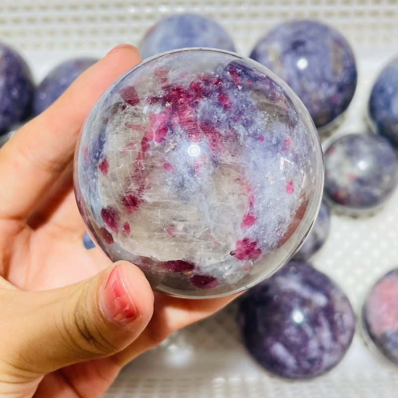16 Pieces Large Unicorn Stone Spheres -Wholesale Crystals