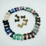 13 Types Mini Dog Bone Wholesale labradorite Lepidolite Ocean Jasper -Wholesale Crystals