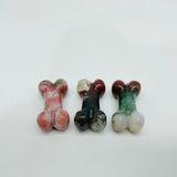 13 Types Mini Dog Bone Wholesale labradorite Lepidolite Ocean Jasper -Wholesale Crystals