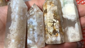 Sakura agate tower quartz crystals point -Wholesale Crystals