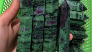 Grade-A Ruby Zoisite Point Tower Natural Crystal Wholesale -Wholesale Crystals