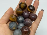 3 Types UFO Universe Shape Sphere Carving Wholesale Ocean Jasper Labradorite Tiger Eye -Wholesale Crystals
