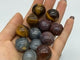 3 Types UFO Universe Shape Sphere Carving Wholesale Ocean Jasper Labradorite Tiger Eye -Wholesale Crystals