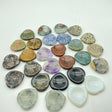 14Types Worry Stone Heart Rose Quartz Obsidian Dragon Blood Stone Wholesale -Wholesale Crystals