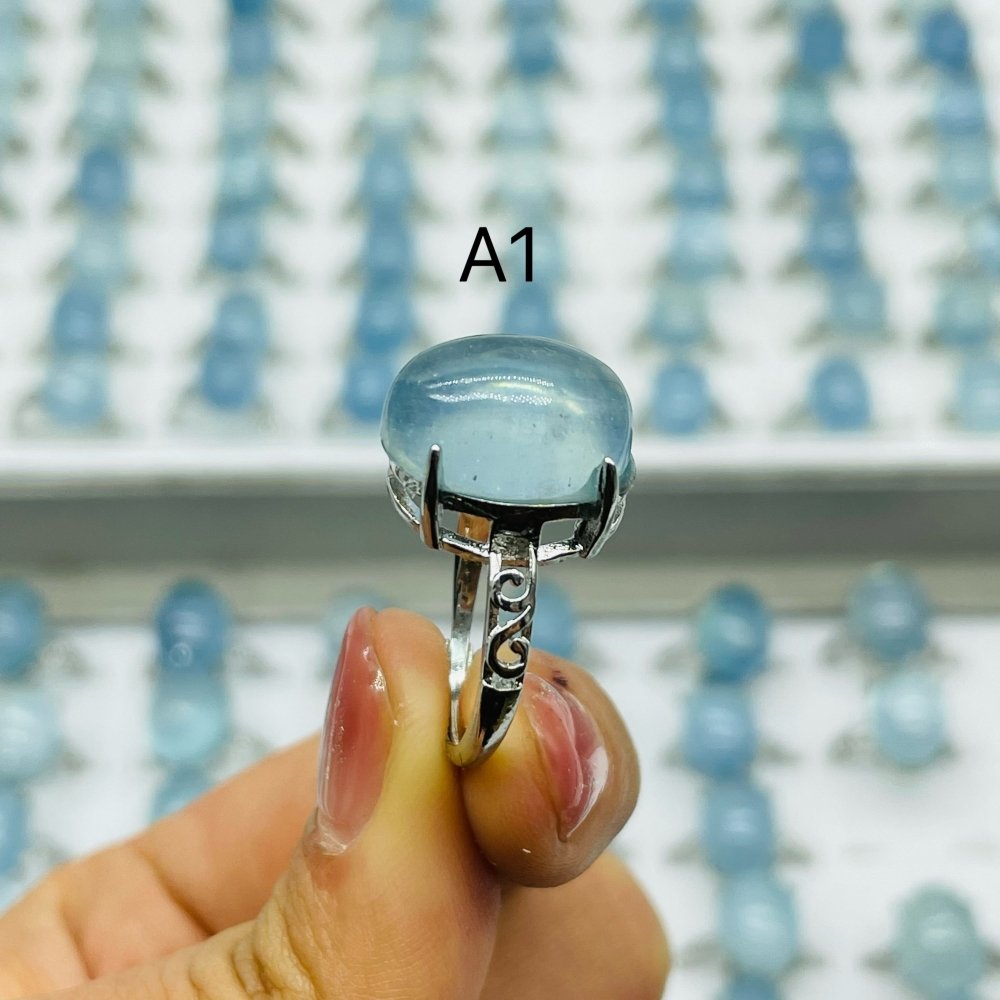 2 Types Aquamarine Ring Wholesale -Wholesale Crystals