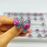 30 Pieces High Quality Ruby Zoisite Different Styles Ring -Wholesale Crystals