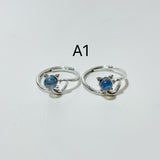 3 Types Labradorite Ring Moon Cat Crown Shape - Wholesale Crystals