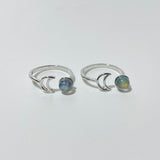 3 Types Labradorite Ring Moon Cat Crown Shape - Wholesale Crystals