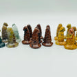 3 Types Wizard Hat Carving Wholesale Red Obsidian Moss Agate Crazy Agate -Wholesale Crystals