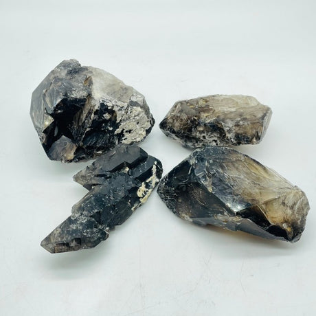 4 Pieces Smoky Quartz Backbone Specimen Crystal Stone -Wholesale Crystals