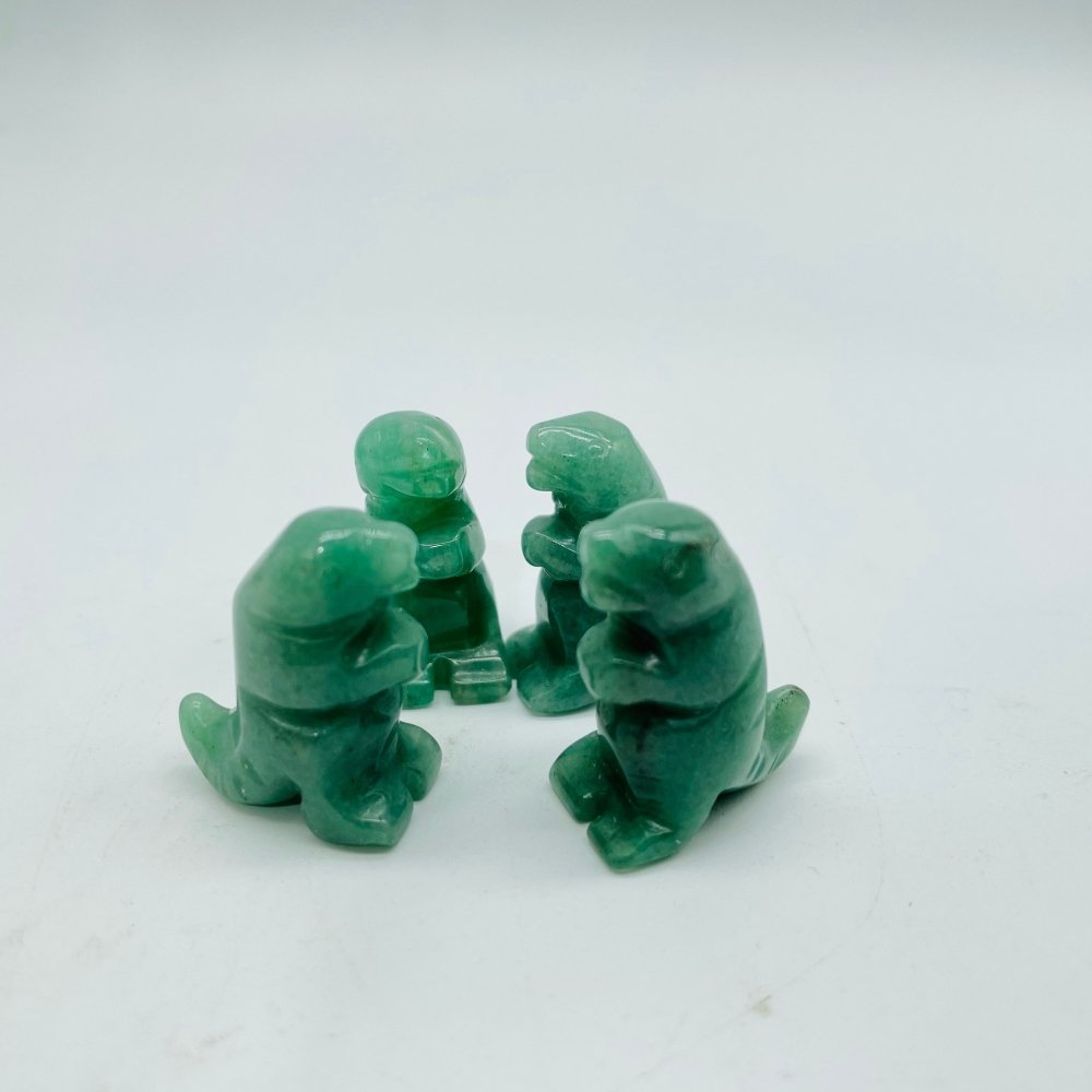 4 Types Dinosaur Tyrannosaurus Rex Carving Tiger Eye Moss Agate Wholesale -Wholesale Crystals