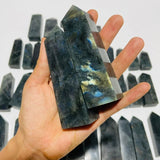 41 Pieces Labradorite Four-Sided Tower Points Wholesale -Wholesale Crystals