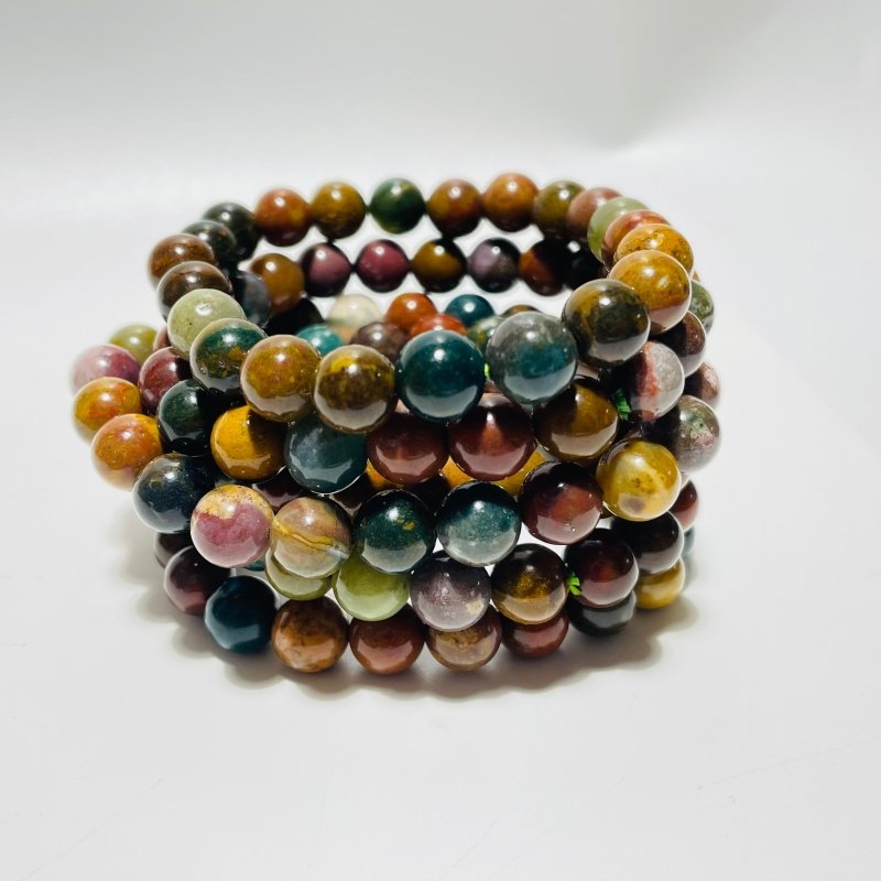 5 Types Bracelet Russian Serpentine Stone Ocean Jasper Bracelets Wholesale -Wholesale Crystals