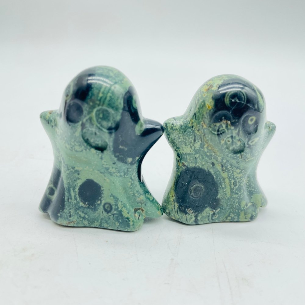 5Types Ghost Crazy Agate & Moss Agate Halloween Carving Wholesale -Wholesale Crystals