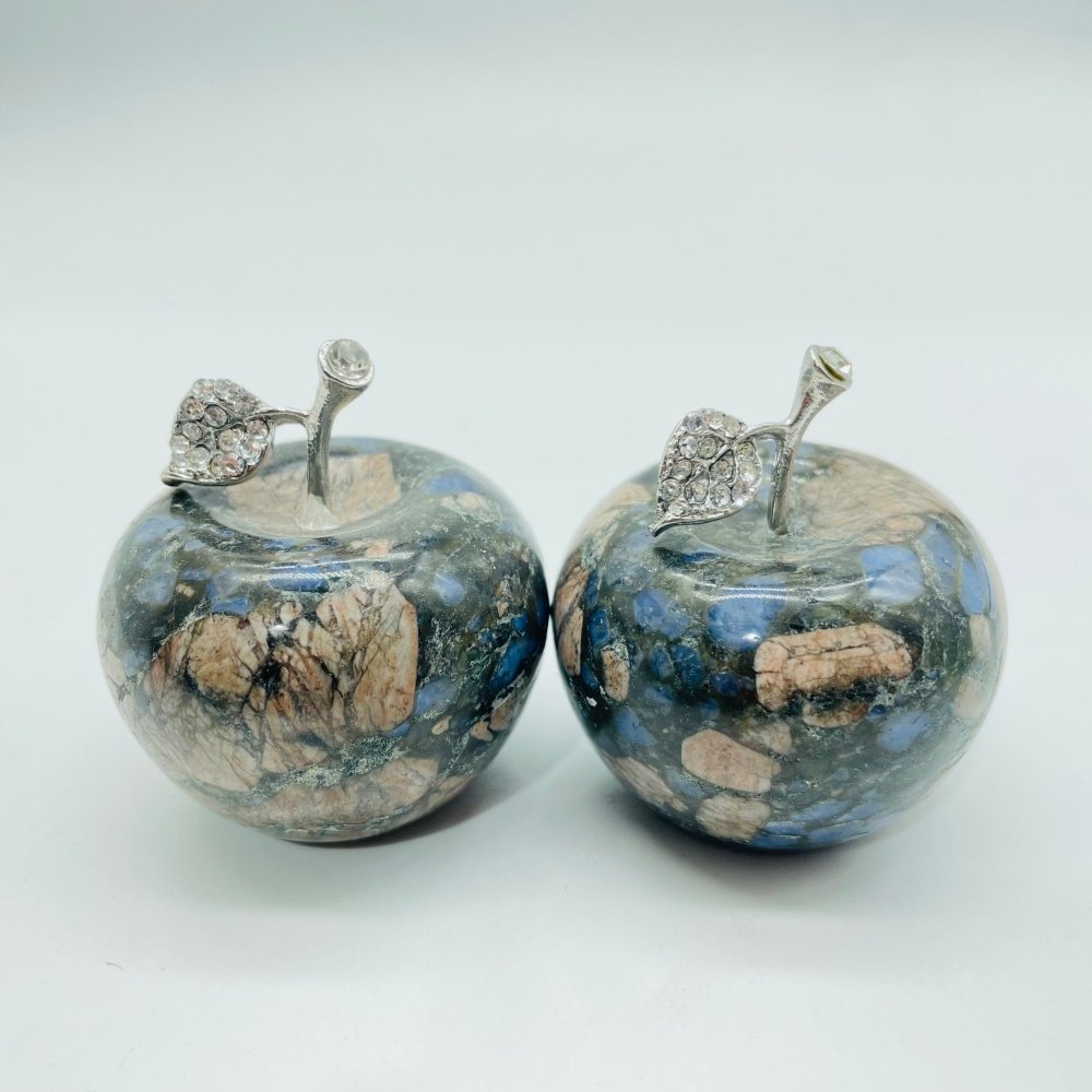 6 Types Chevron Amethyst&Labradorite Howlite Apple Carving Wholesale -Wholesale Crystals