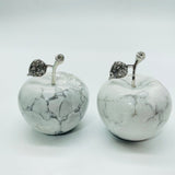 6 Types Chevron Amethyst&Labradorite Howlite Apple Carving Wholesale -Wholesale Crystals