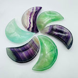 6 Types Different Shape Fluorite Colorful Shallow Bowl Heart Wholesale Moon Flower -Wholesale Crystals