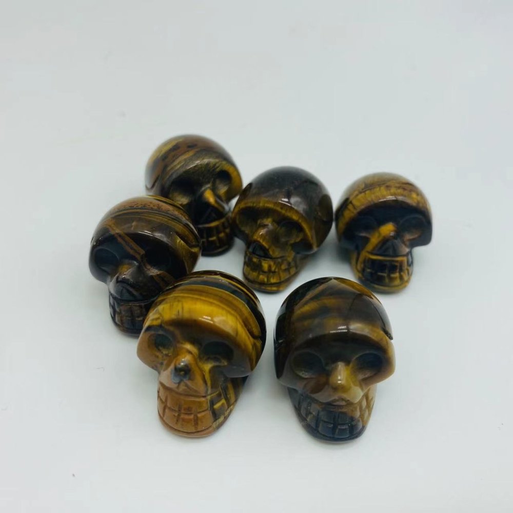 6types crystals skull rose quartz tiger eye -Wholesale Crystals