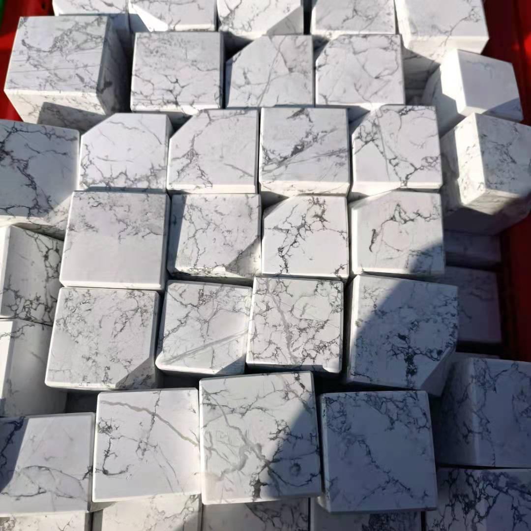 Howlite stone cube -Wholesale Crystals