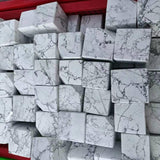 Howlite stone cube -Wholesale Crystals