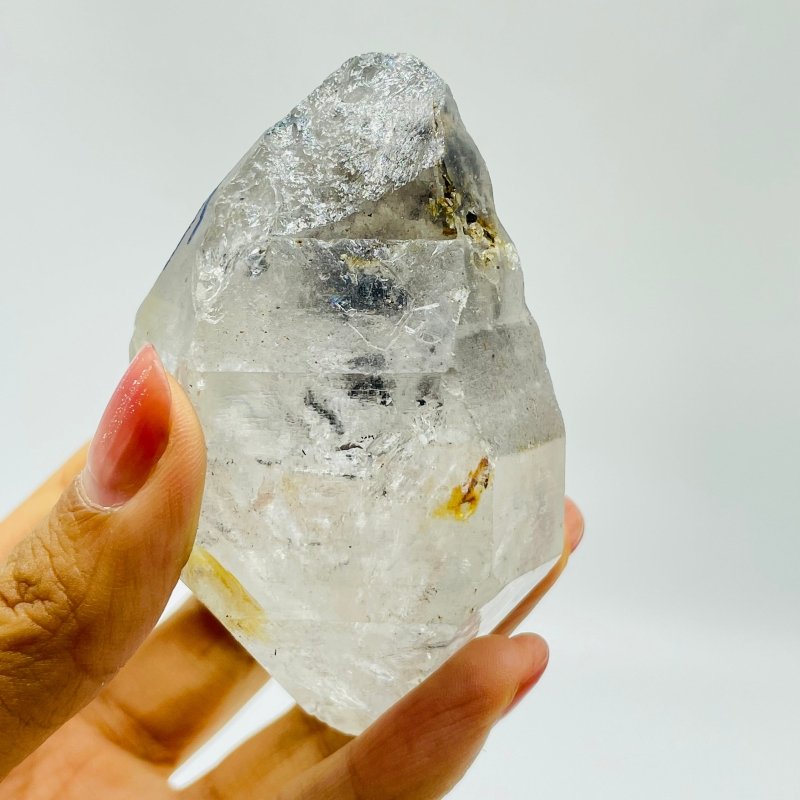 A83 Big Bubble Polished Enhydro Quartz Point -Wholesale Crystals