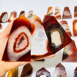 35 Pieces Carnelian Geode Tower Points -Wholesale Crystals