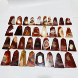 35 Pieces Carnelian Geode Tower Points -Wholesale Crystals