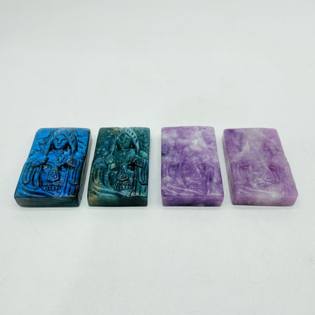 Grim Reaper Death Carving Wholesale Lepidolite Labradorite -Wholesale Crystals