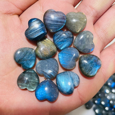High Quality Mini Labradorite Heart DIY Pendant Wholesale -Wholesale Crystals