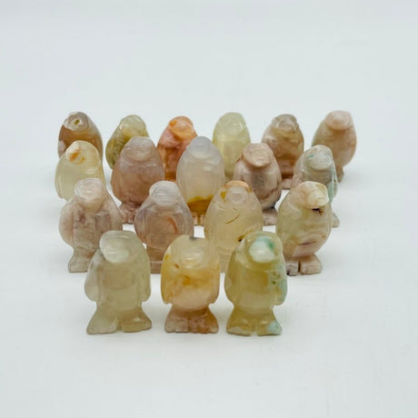 Mini Sakura Flower Agate Penguin Carving Wholesale -Wholesale Crystals
