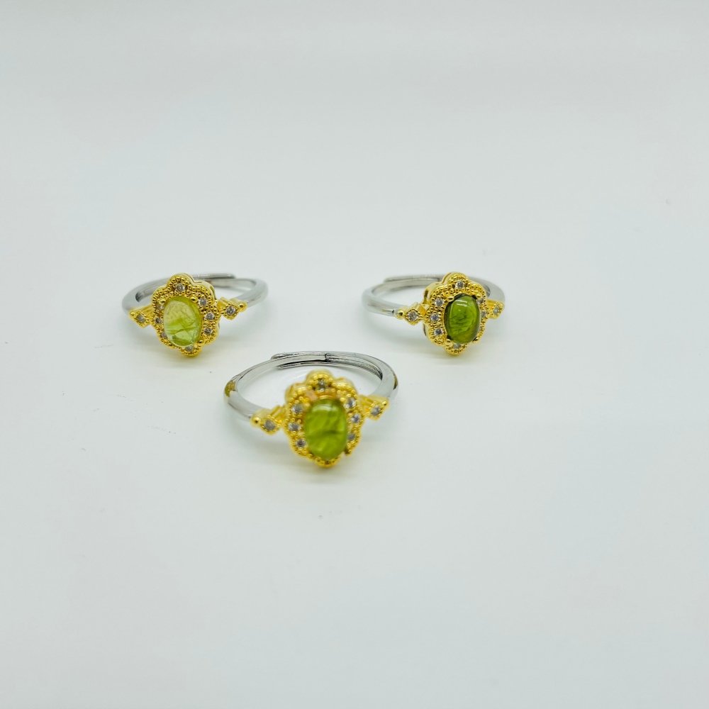Natural Green And Pink Tourmaline Ring Wholesale -Wholesale Crystals